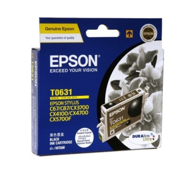 EPSON ORIGINAL T0631 BLACK INKJET CARTRIDGE T063190