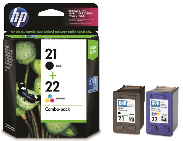 HP21/22 ORIGINAL BLACK/COLOUR INK CARTRIDGE CC630AA