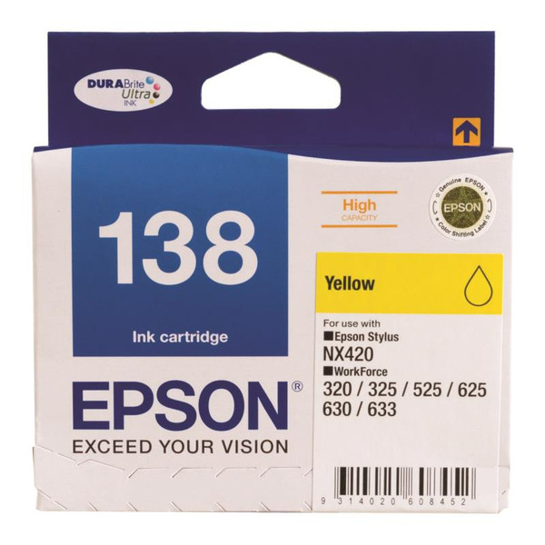 EPSON T138492 YELLOW INKJET CARTRIDGE