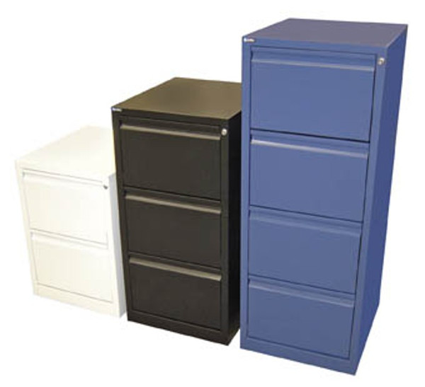 4-DRAWER EASYGLIDE FILING CABINET (SATIN BLACK)