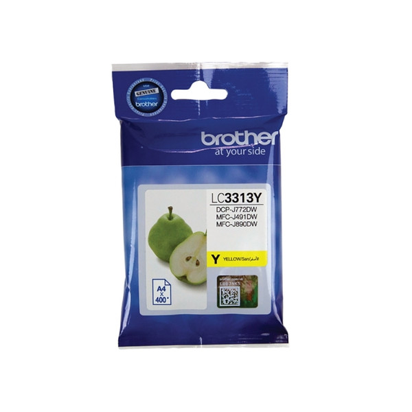 BROTHER LC3313Y YELLOW INK CARTRIDGE