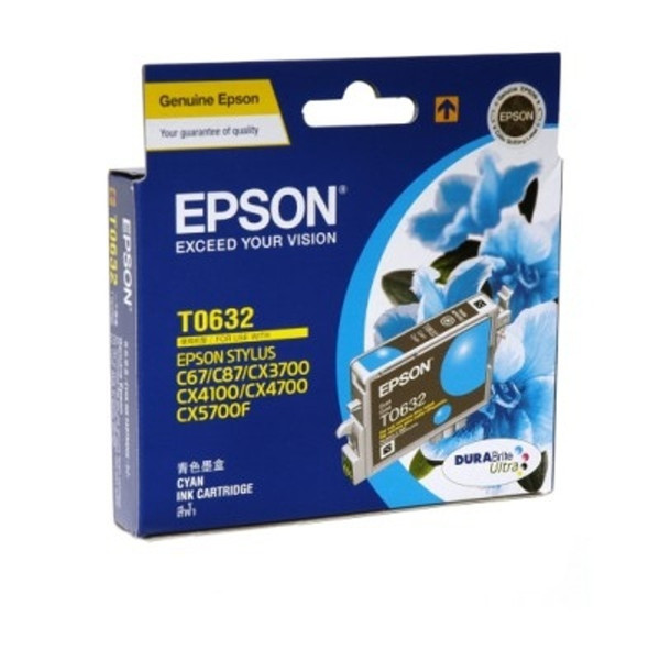 EPSON ORIGINAL T0632 CYAN INKJET CARTRIDGE T063290