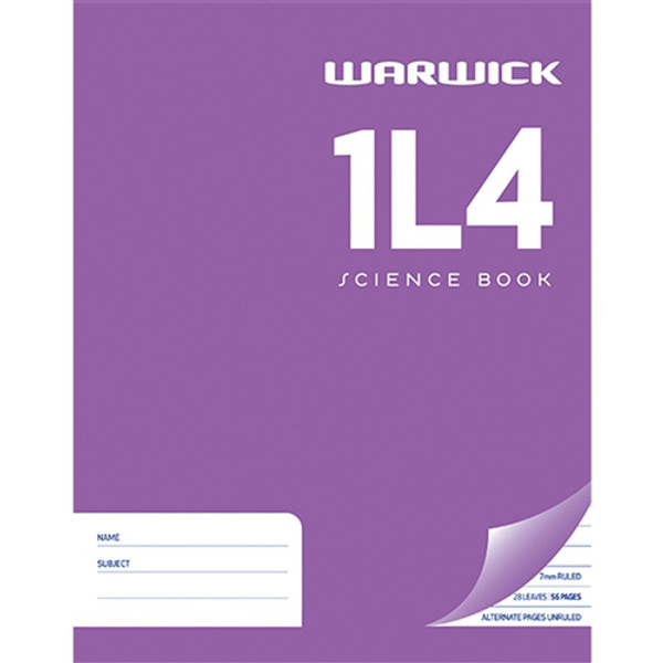 1L4 WARWICK EXERCISE BOOK