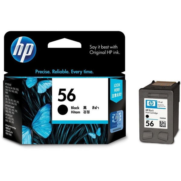 HP56 BLACK INKJET CARTRIDGE C6656AA