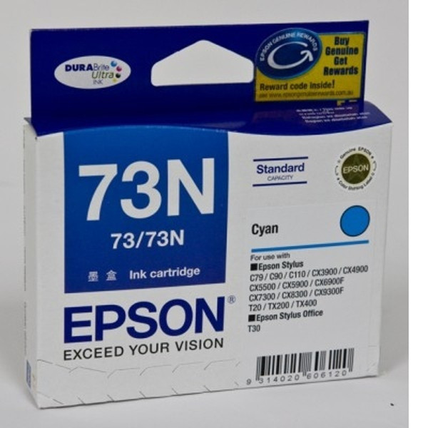 EPSON 73N CYAN INKJET CARTRIDGE T105292