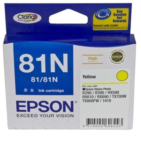 EPSON 81N YELLOW INKJET CARTRIDGE T1114