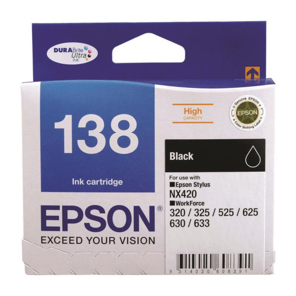 EPSON T138192 BLACK INKJET CARTRIDGE