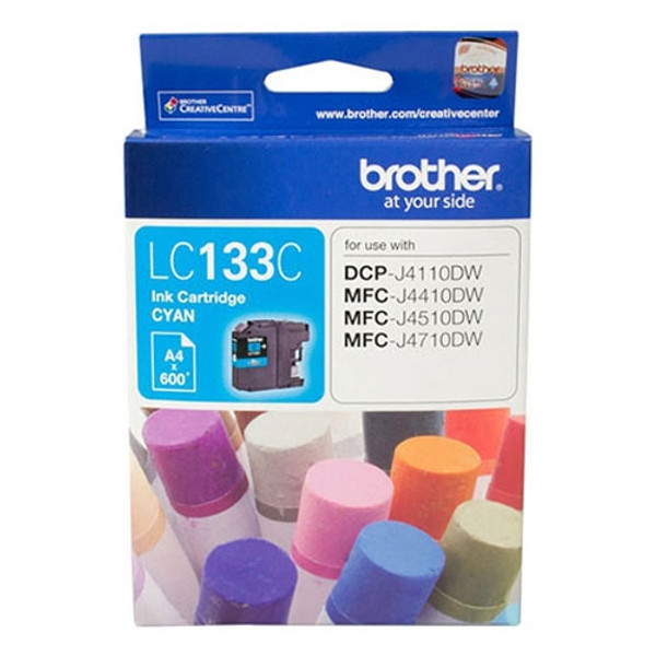 BROTHER LC133 CYAN INK CARTRIDGE