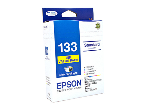 EPSON T133 INK VALUE PACK (BK,C,M,Y)