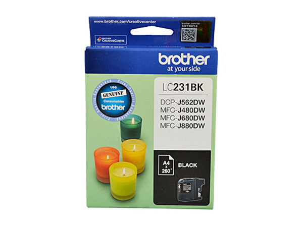 BROTHER LC231 BLACK INK CARTRIDGE