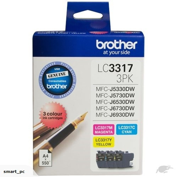 BROTHER LC3317 CMY COLOUR PACK