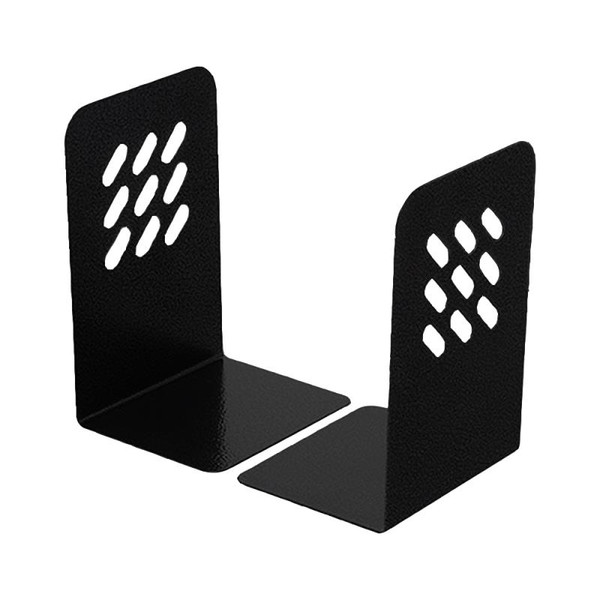 MARBIG STEEL BOOKENDS PAIR, (BLACK)