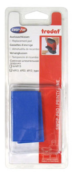 REPLACEMENT 4913 INKPAD,TWIN PACK (BLUE)