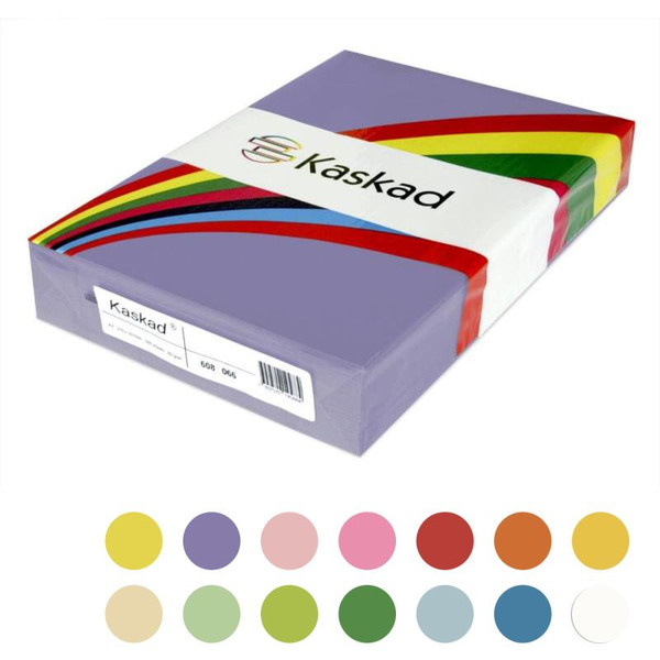 A3 KASKAD COLOURED CARD 160GSM PKT 250