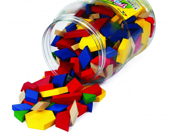 PATTERN BLOCKS WOOD, PKT 250