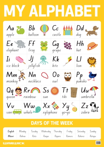 WARWICK MY LITERACY ALPHABET POSTER