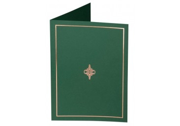 PRESENTATION COVERS WITH GOLD BORDER (DARK GREEN)