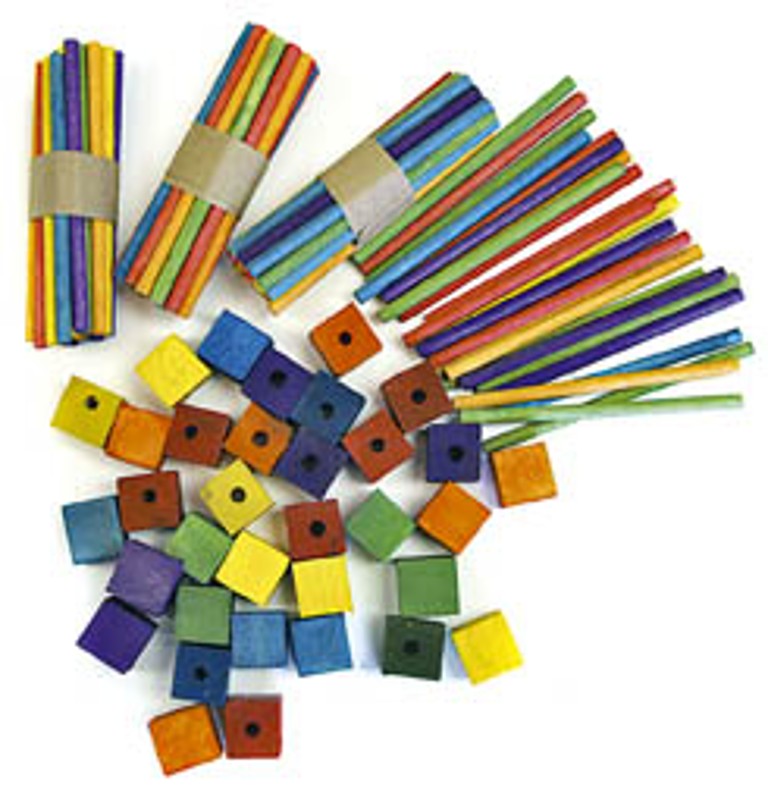 INTERLOCKING CUBES & STICKS PKT 135
