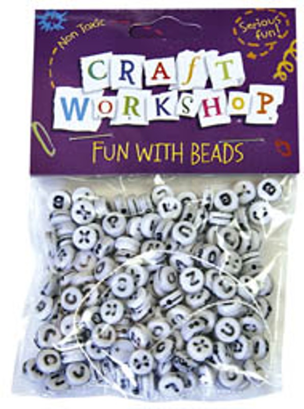 MINI ALPHABET BEADS, PKT 200