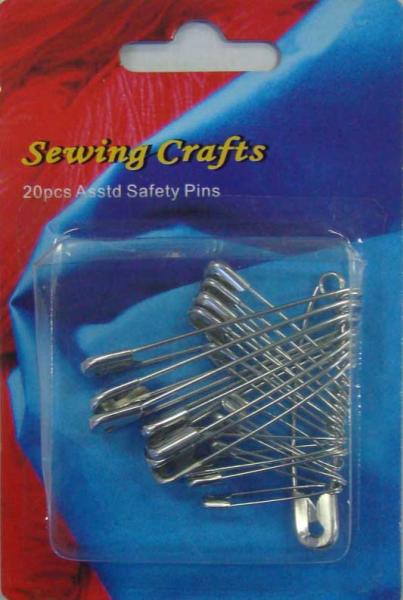 SAFETY PINS, PKT 20
