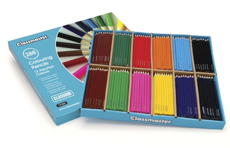 CLASSMASTER COLOURED PENCILS, CLASSPACK OF 288
