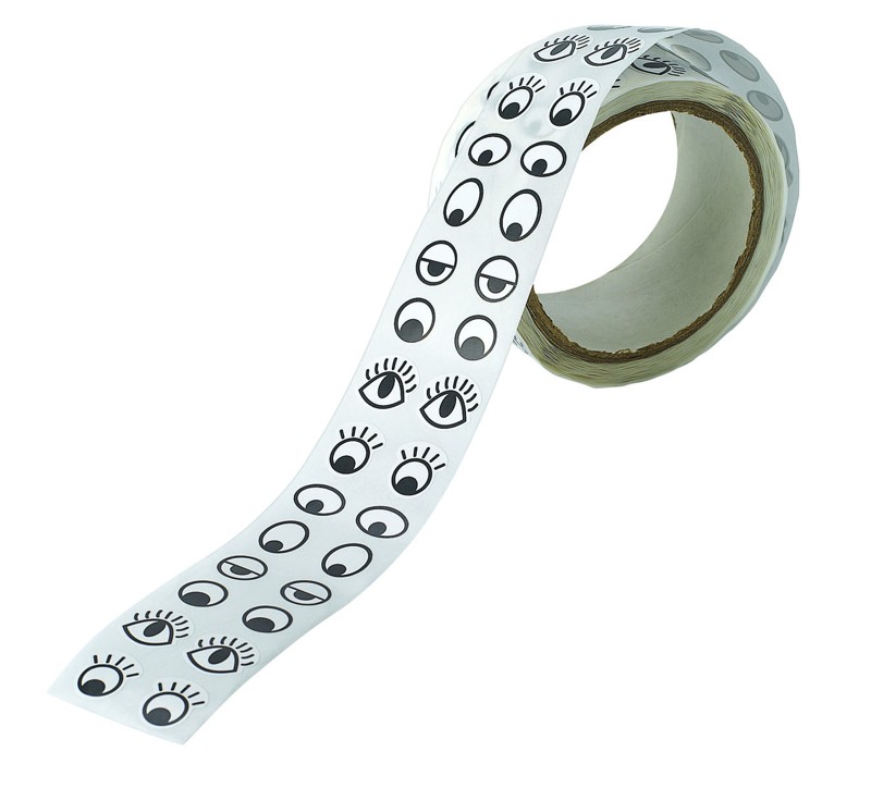 COLORATIONS PLAIN EYE STICKERS, PKT 2000