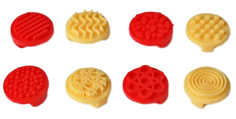 RUBBER FINGER PRINTERS, SET 8