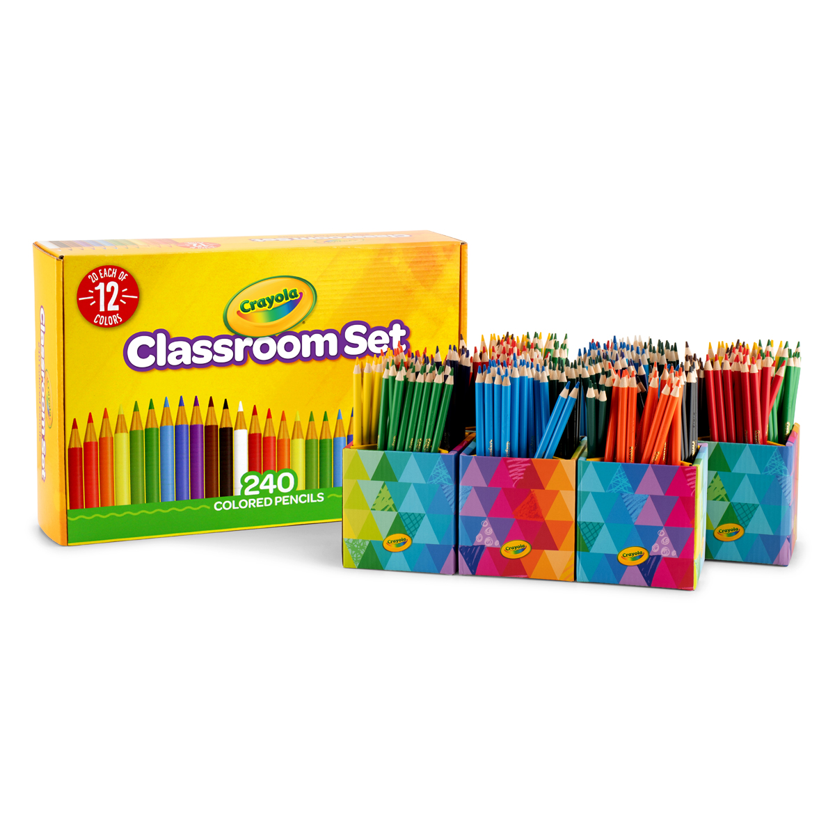 CRAYOLA 240 COLOURED PENCIL CLASSPACK