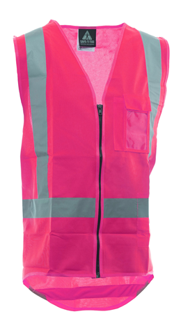 HI VIZ PINK VEST - XL