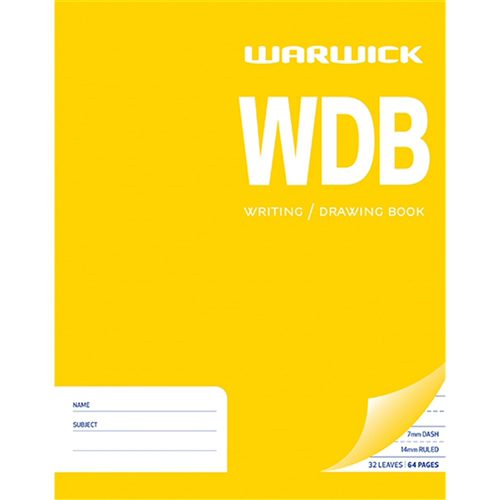 WDB WRITING & DRAWING WARWICK BOOK, 32LF