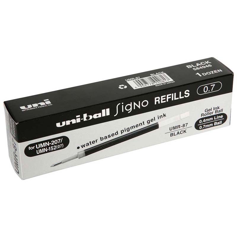 UNIBALL SIGNO REFILL BLACK EACH