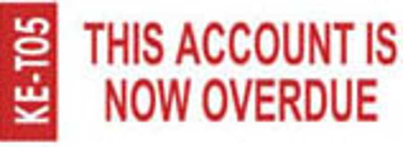 DESKMATE STAMP (THIS A/C IS OVERDUE)