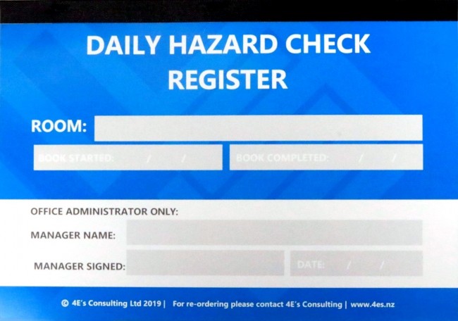 DAILY HAZARD CHECK REGISTER