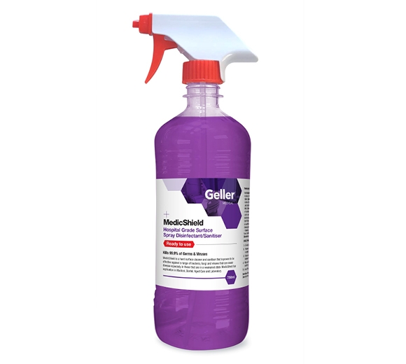 MEDICSHIELD HOSPITAL GRADE SURFACE SANITISER, 750ML