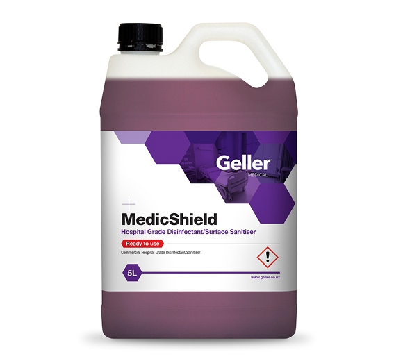 MEDICSHIELD HOSPITAL GRADE SURFACE SANITISER, 5 LITRE REFILL