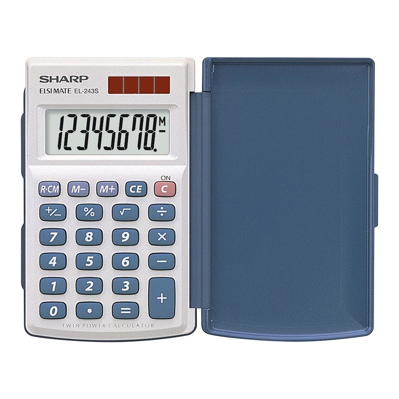 SHARP EL-243 POCKET CALCULATOR WITH COVER