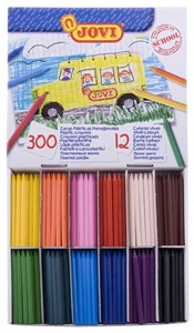 JOVI PLASTIC CRAYONS CLASSPACK 300 - SET A