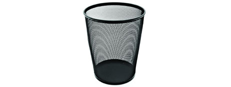 MESH ROUND WASTE BIN 19 LITRE (BLACK)