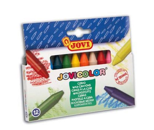 JOVI WAX CRAYONS, PKT 12