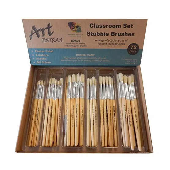 STUBBY BRUSH CLASSPACK OF 72