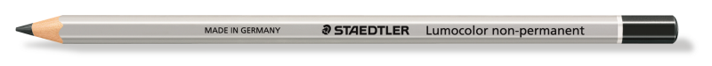 STAEDTLER 108-9 LUMOCOLOR PENCILS NON-PERM (BLACK), EACH