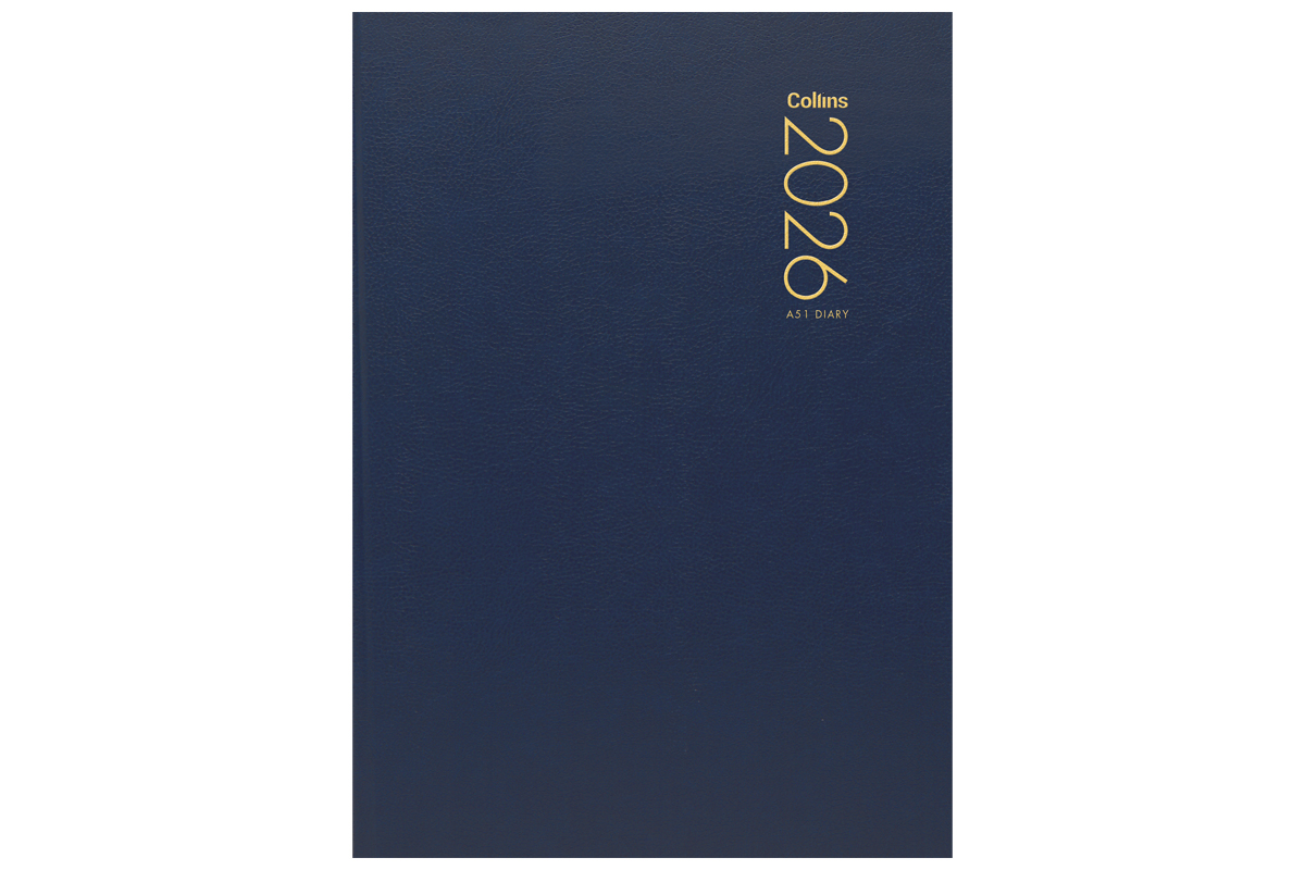 2026 A51 DAY PER PAGE DIARY (NAVY)