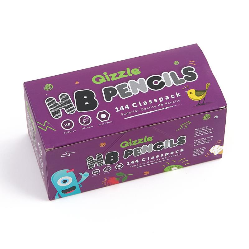 QIZZLE HB PENCILS, CLASSPACK 144
