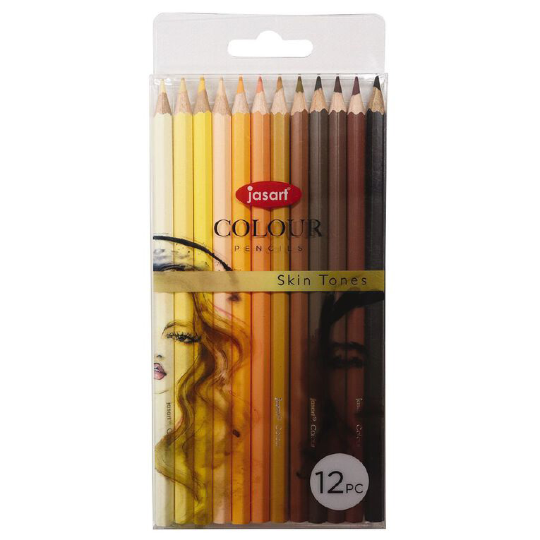 JASART SKIN TONE COLOURED PENCILS, SET 12