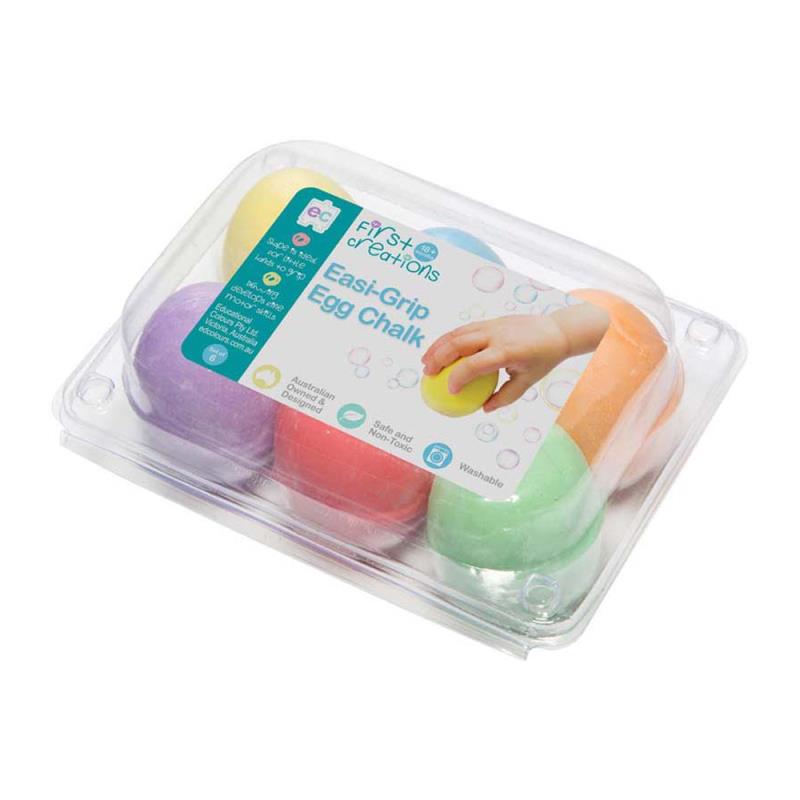 EC FIRST CREATIONS EASI-GRIP EGG CHALK, SET 6
