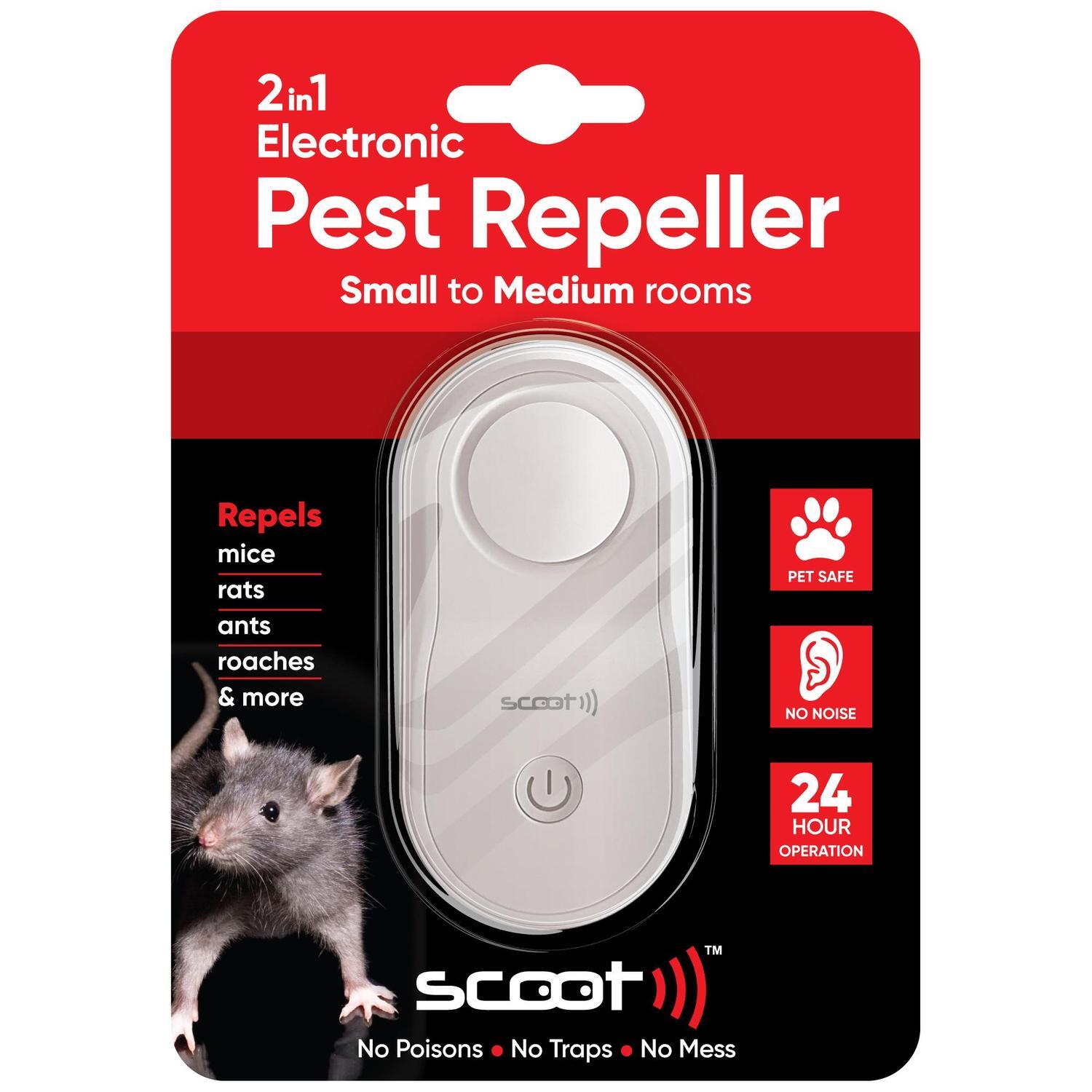 SCOOT 2-IN-1 ELECTRONIC PEST REPELLER