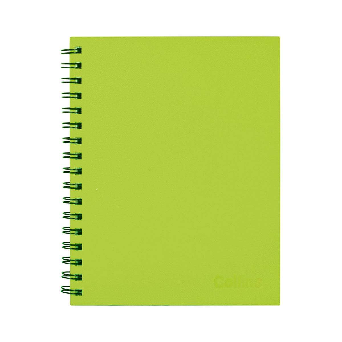 COLLINS WIRO NOTEBOOK 225 X 175MM, LIME GREEN