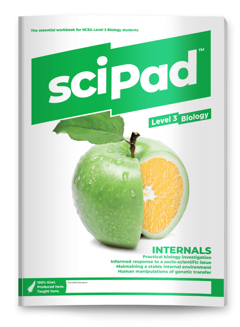 SCIPAD LEVEL 3 BIOLOGY INTERNALS WORKBOOK 9780992250690