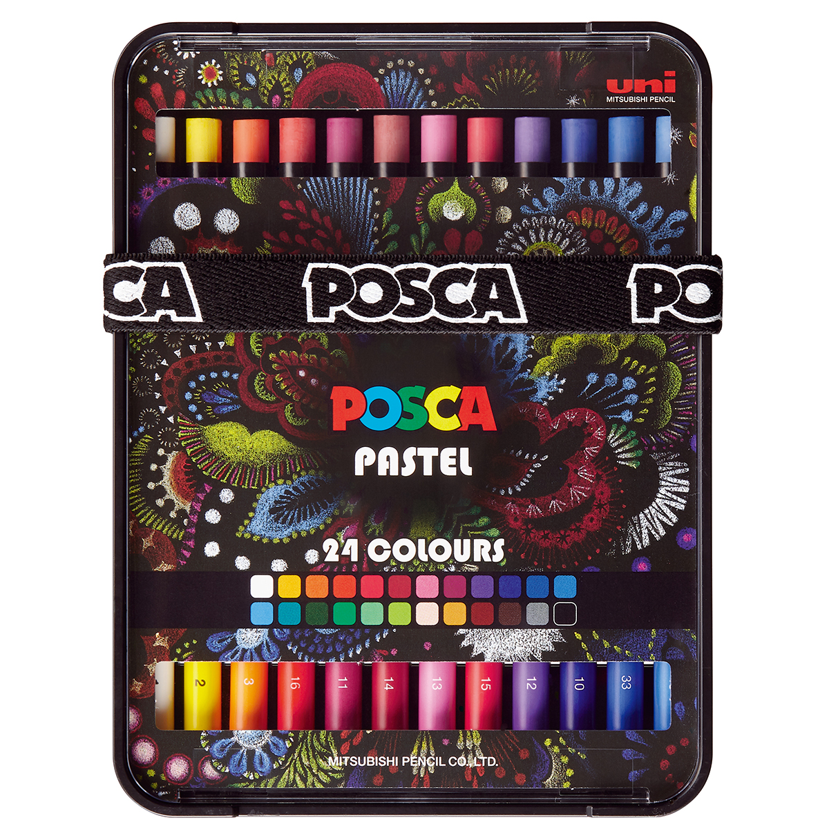 UNI POSCA PASTELS ASSORTED, PKT 24