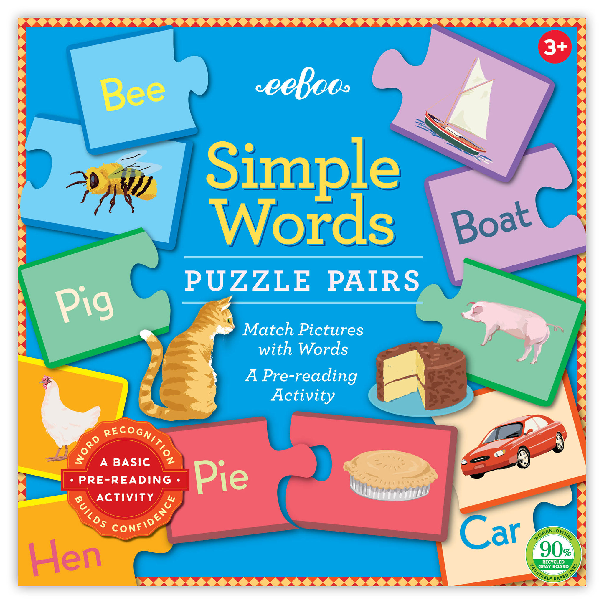 EEBOO PUZZLE PAIRS - SIMPLE WORDS